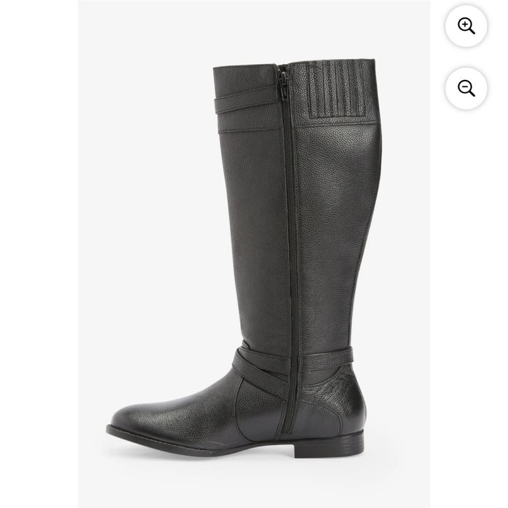 Comfortview Janis black boots, like new, sz 12W, side zipper, non skid - Picture 4 of 11